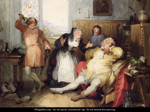Falstaff and Mistress Quickly from 