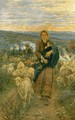 Shepherdess and Child in the Pasture - Nicolo Cannicci