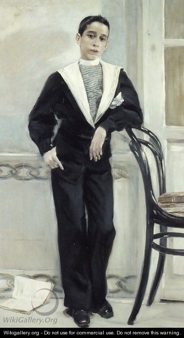 Portrait of Manuel Ramos Villegas, Full Legnth - Jose Villegas y Cordero