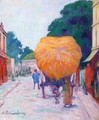 The Entrance to Asnieres, the Haywagon - Emile Bernard