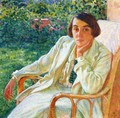 Elizabeth van Rysselberghe in a Cane Chair - Theo van Rysselberghe