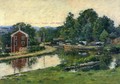 Evening at the Lock - Theodore Robinson