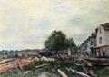 Construction Site at Saint-Mammes I - Alfred Sisley