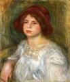 Girl in a Red Hat - Pierre Auguste Renoir