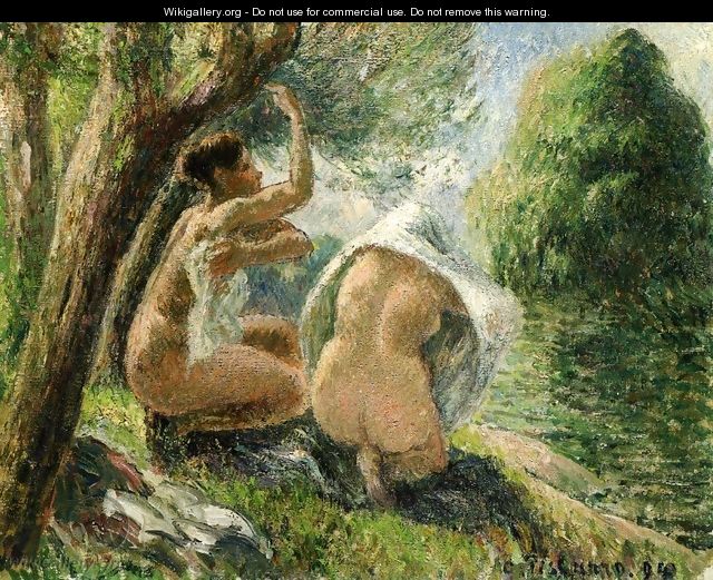Bathers II - Camille Pissarro