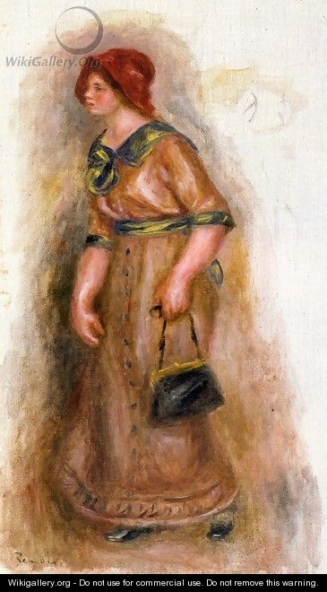 Woman with Bag - Pierre Auguste Renoir