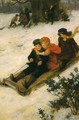 A Merry Sleigh Ride - Georges Sheridan Knowles