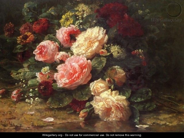 Floral Still Life - Jean-Baptiste Robie