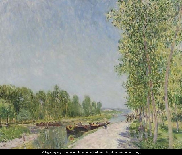 On the Banks of the Loing Canal - Alfred Sisley
