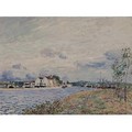 The Embankments of the Loing at Saint-Mammes - Alfred Sisley