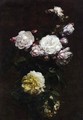 White Roses II - Ignace Henri Jean Fantin-Latour