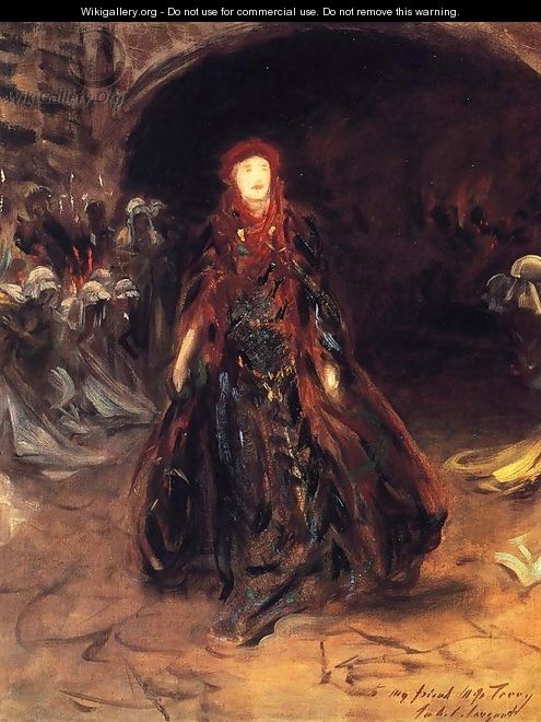 Ellen Terry as Lady Macbeth (sketch) - John Singer Sargent