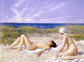 Sunbathing in the Dunes - Paul-Gustave Fischer