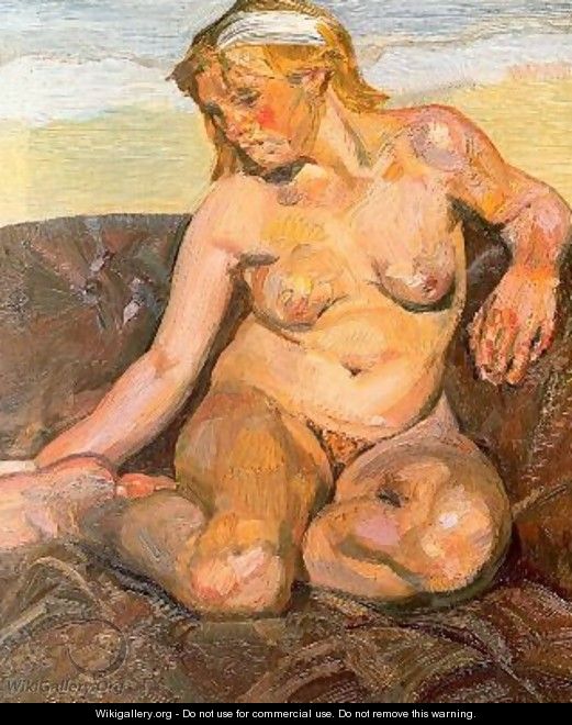 Girl Holding her Foot - Lucian Freud