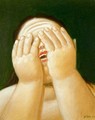 Mujer Llorando - Fernando Botero