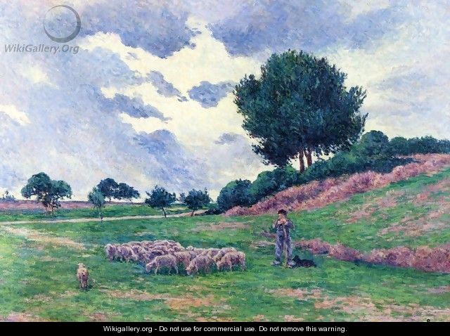 Mereville, a Herd of Sheep - Maximilien Luce