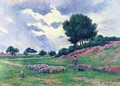 Mereville, a Herd of Sheep - Maximilien Luce