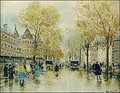 Budapest Street Scene - Antal Berkes