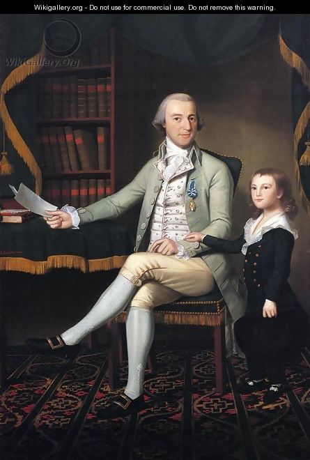 Colonel Benjamin Tallmadge and son William Talmadge - Ralph Earl