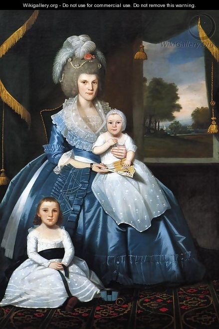 Mrs. Benjamin Tallmadge and Son Henry Floyd and Daughter Maria Jones - Ralph Earl
