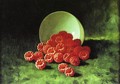 Still Life: Overturned Cup on Raspberries - Carducius Plantagenet Ream