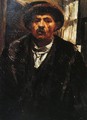 Self Portrait in a Fur Coat and a Fur Cap - Lovis (Franz Heinrich Louis) Corinth