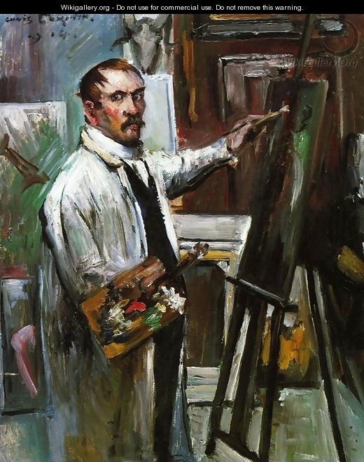 Self Portrait in the Studio - Lovis (Franz Heinrich Louis) Corinth