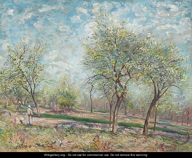 Apple Trees in Bloom - Alfred Sisley