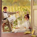 An Afternoono on the Porch - Vittorio Matteo Corcos