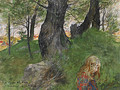 SUSANNE I EN SKOGSBACKE - Carl Larsson