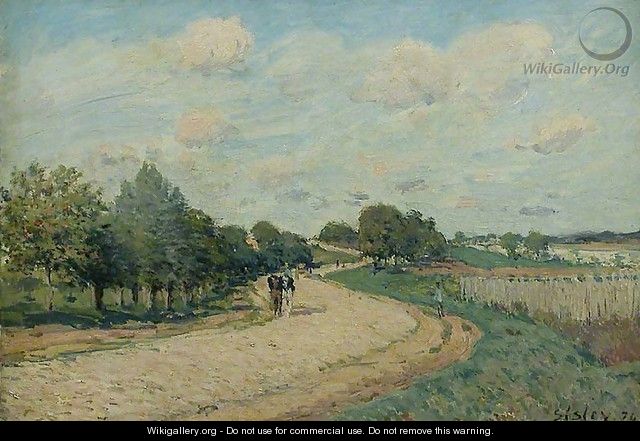 The Route to Mantes - Alfred Sisley