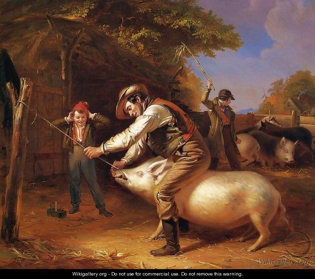 Ringing the Pig - William Sidney Mount