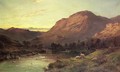 A Salmon River in Scotland - Alfred de Breanski