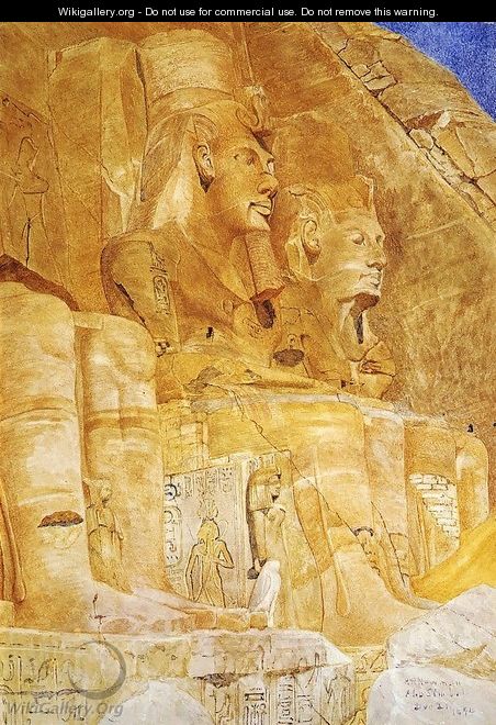 The Third and Fourth Figures at Abu Simbel - Henry Roderick Newman