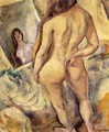 Nude in Front of a Mirror - Jules Pascin