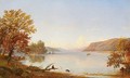 Artist Sketching on Greenwood Lake - Jasper Francis Cropsey