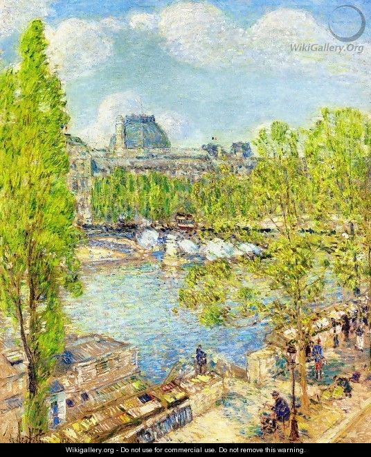 April, Quai Voltaire, Paris - Frederick Childe Hassam