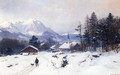 A Hunter in a Winter Landscape - Anders Anderson-Lundby