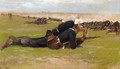 Field Drill for the Prussian Infantry - Frederic Remington