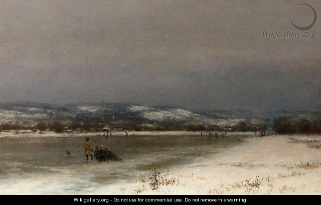 Gathering Christmas Fiinery at Roundout, New Jersey - Jervis McEntee