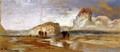 First Sketch Made in the West at Green River, Wyoming - Thomas Moran