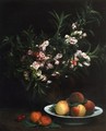 Still Life: Impatiens, Peaches and Apricots - Ignace Henri Jean Fantin-Latour