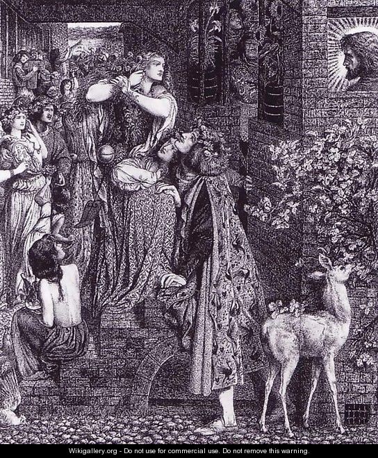 Mary Magdalene at the Door of Simon the Pharisee - Dante Gabriel Rossetti
