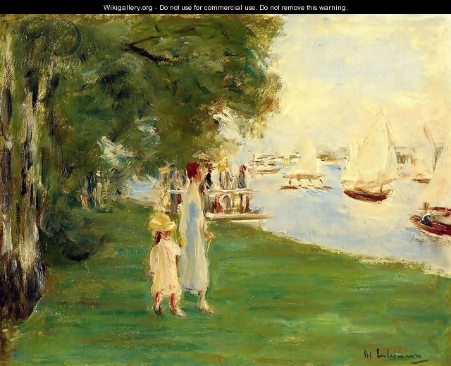 Strolling by the - Max Liebermann