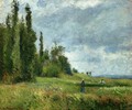 La Cote des Groettes, Pontoise, Gray Weather - Camille Pissarro