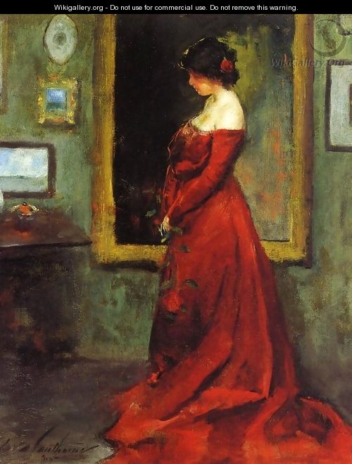 The Red Gown - Charles Hawthorne