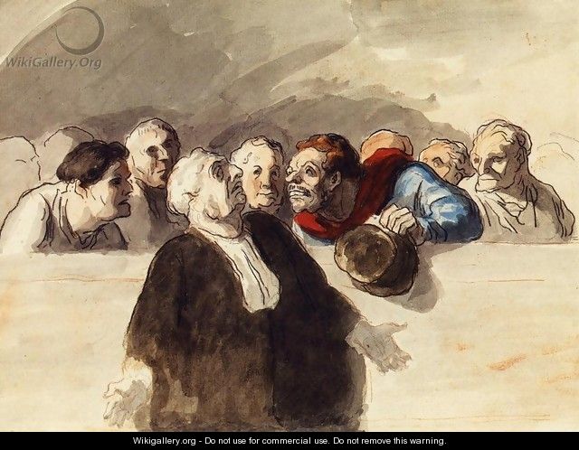 The Defense Attorney - Honoré Daumier