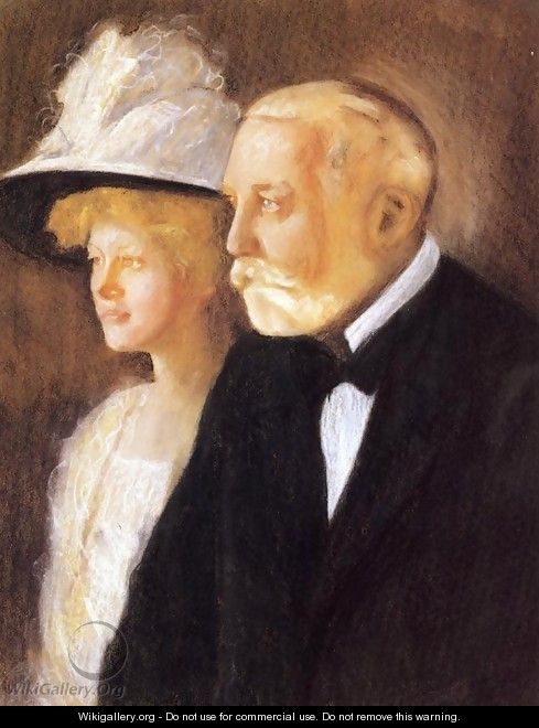 Study for Portrait of Henry Clay Frick and His Daughter, Helen - Edmund Charles Tarbell