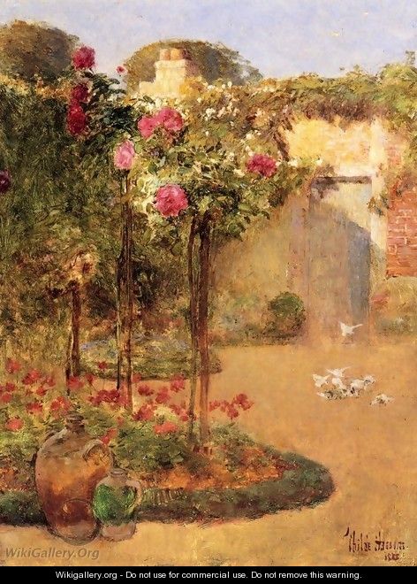 The Rose Garden - Frederick Childe Hassam