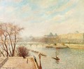 The Louvre, Winter Sunlight, Morning, 2nd Version - Camille Pissarro